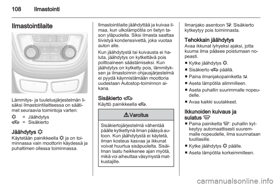 OPEL MOKKA 2013  Ohjekirja (in Finnish) 