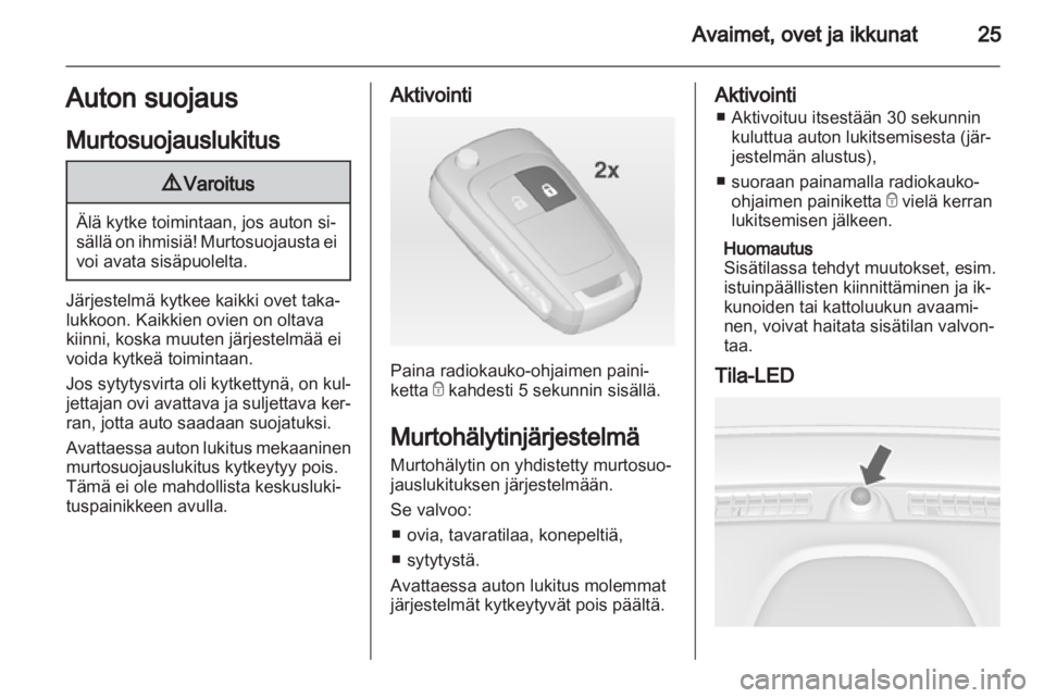 OPEL MOKKA 2013  Ohjekirja (in Finnish) 