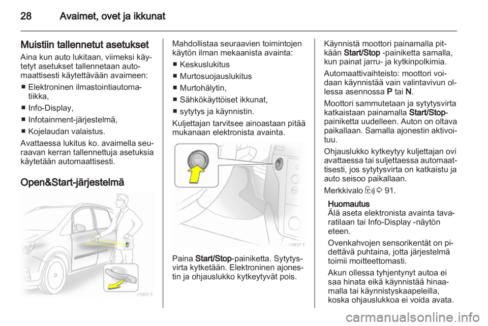 OPEL ZAFIRA 2010  Ohjekirja (in Finnish) 