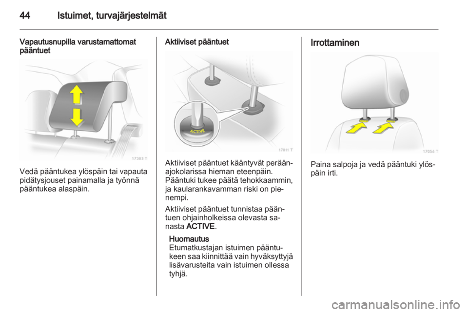 OPEL ZAFIRA 2011  Ohjekirja (in Finnish) 