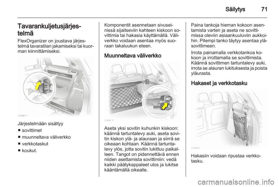OPEL ZAFIRA 2012  Ohjekirja (in Finnish) 
