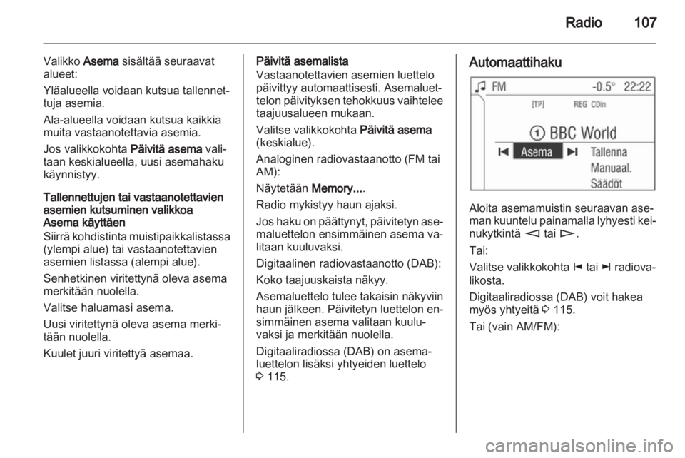 OPEL ZAFIRA B 2014  Infotainment-ohjekirja (in Finnish) 