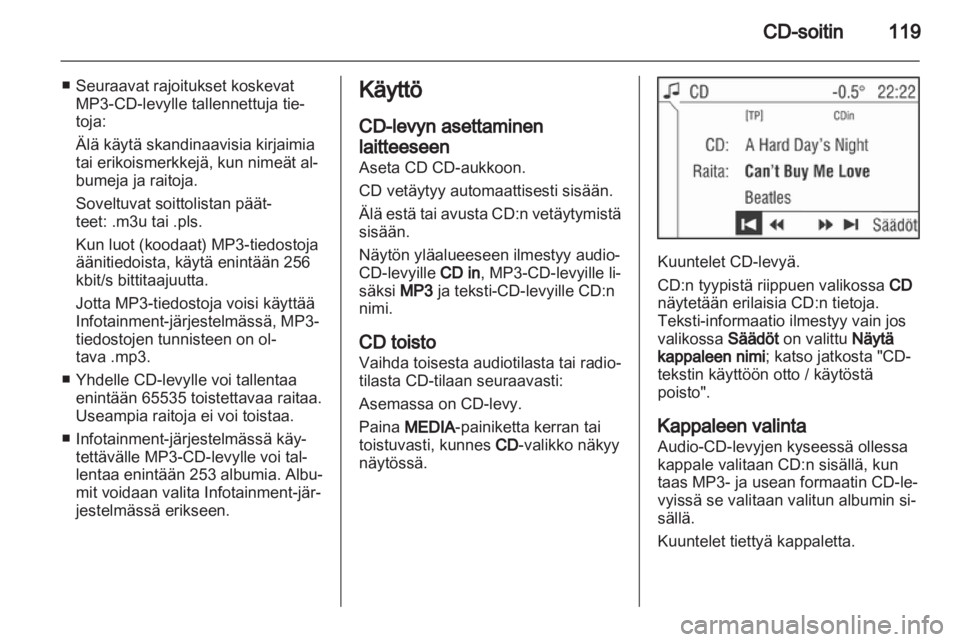OPEL ZAFIRA B 2014  Infotainment-ohjekirja (in Finnish) 