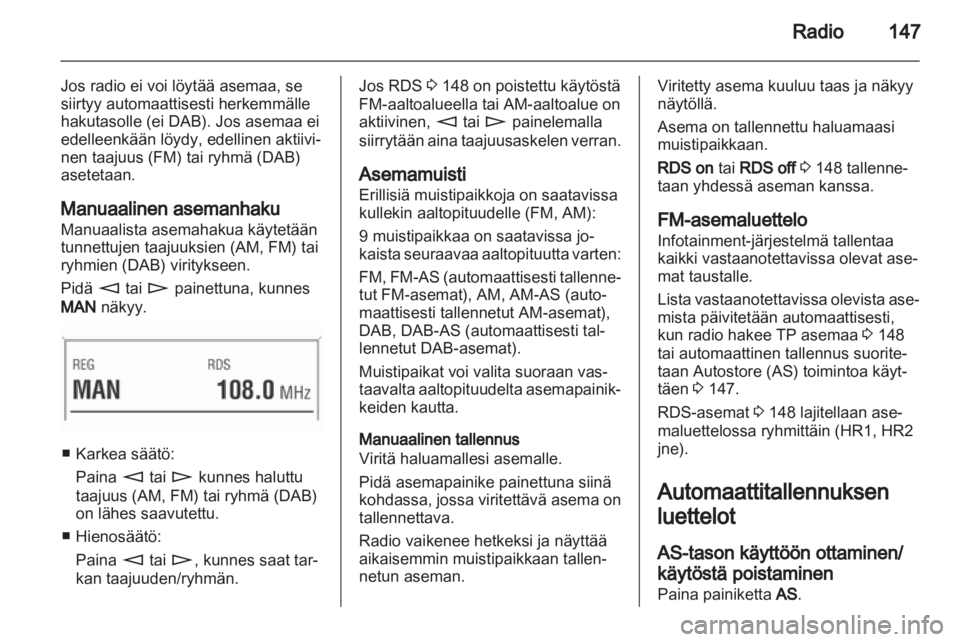 OPEL ZAFIRA B 2014  Infotainment-ohjekirja (in Finnish) 