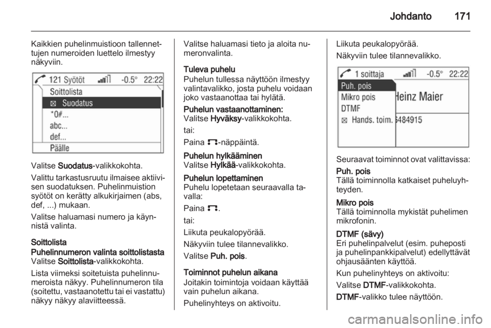 OPEL ZAFIRA B 2014  Infotainment-ohjekirja (in Finnish) 