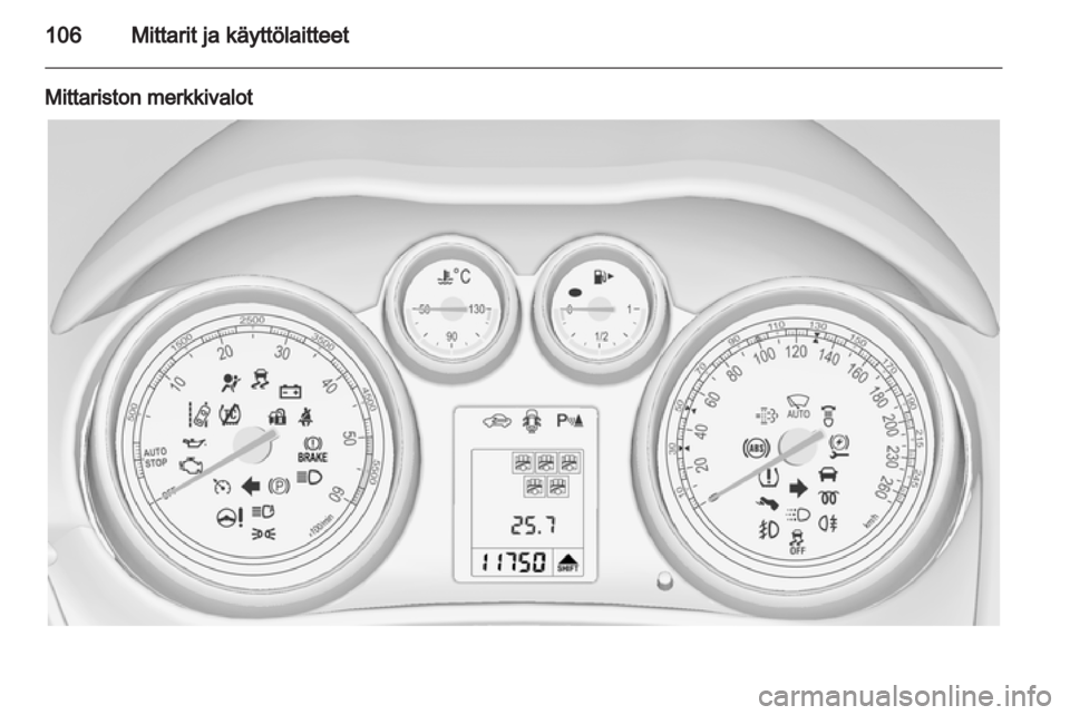 OPEL ZAFIRA TOURER 2012.5  Ohjekirja (in Finnish) 
