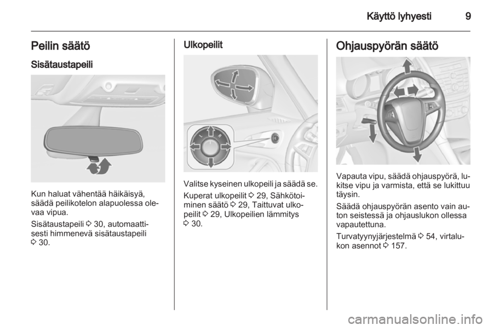 OPEL ZAFIRA TOURER 2013.5  Ohjekirja (in Finnish) 