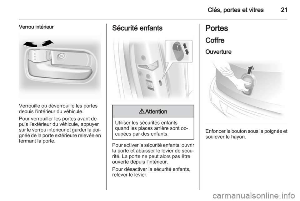 OPEL AGILA 2011  Manuel dutilisation (in French) 