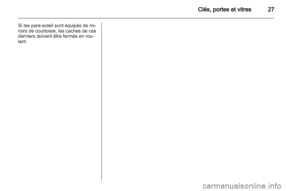 OPEL AGILA 2011  Manuel dutilisation (in French) 