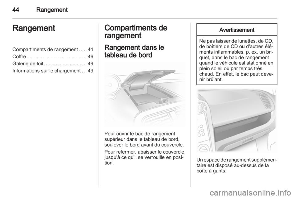 OPEL AGILA 2011  Manuel dutilisation (in French) 