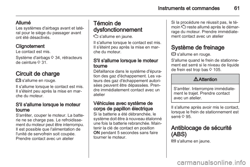 OPEL AGILA 2011  Manuel dutilisation (in French) 