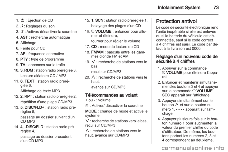 OPEL AGILA 2011  Manuel dutilisation (in French) 