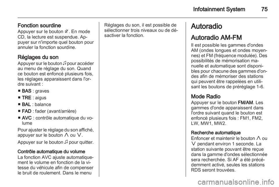OPEL AGILA 2011  Manuel dutilisation (in French) 