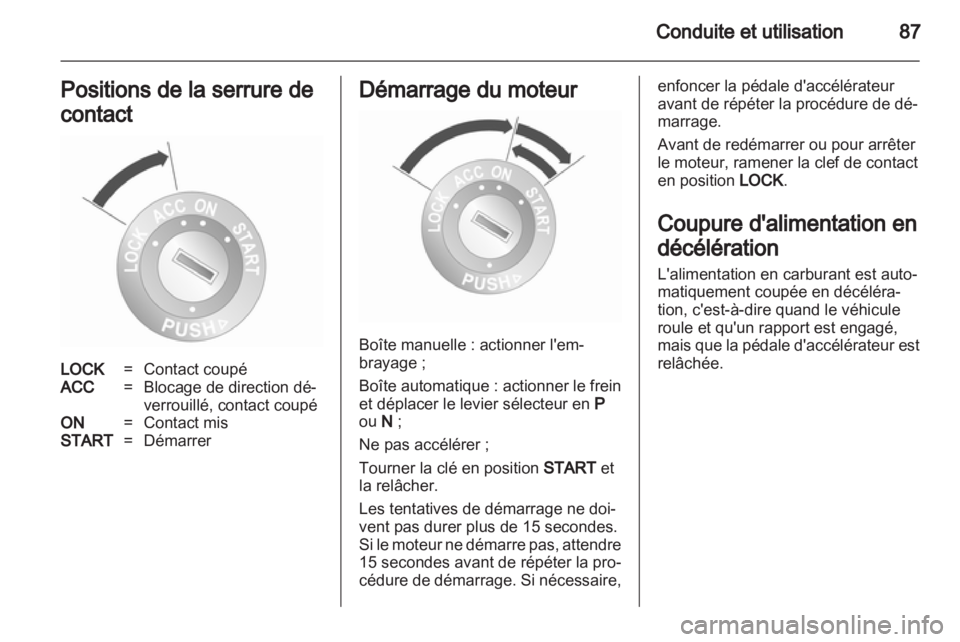 OPEL AGILA 2011  Manuel dutilisation (in French) 