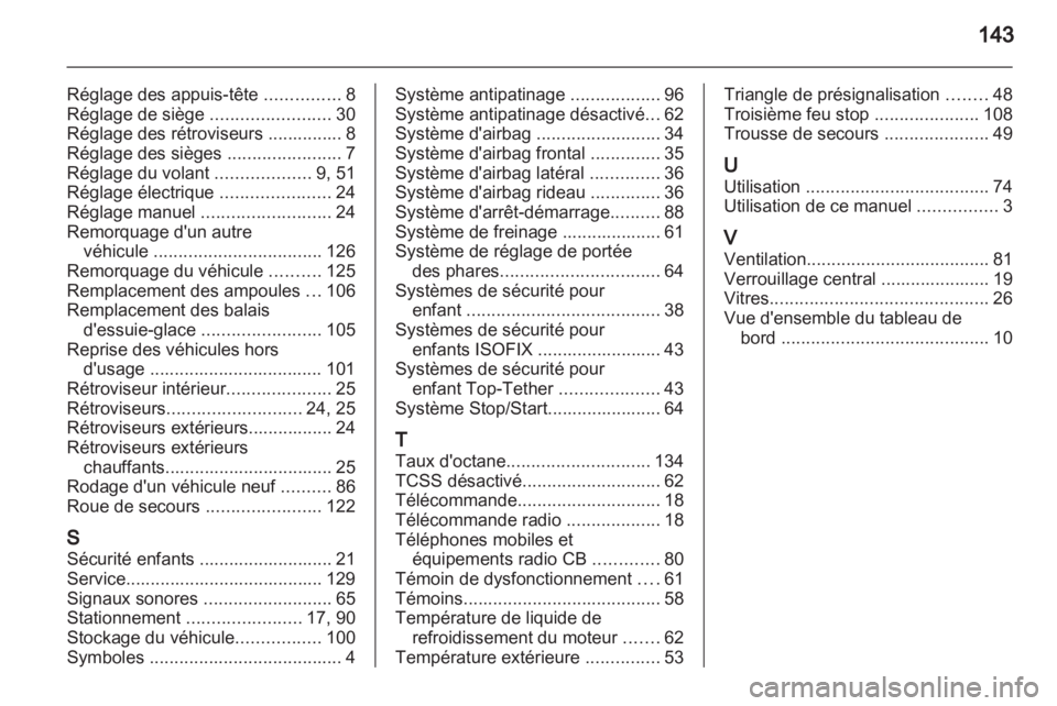 OPEL AGILA 2012  Manuel dutilisation (in French) 