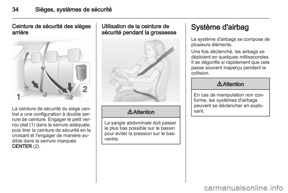 OPEL AGILA 2012  Manuel dutilisation (in French) 