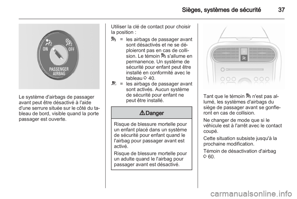 OPEL AGILA 2012  Manuel dutilisation (in French) 