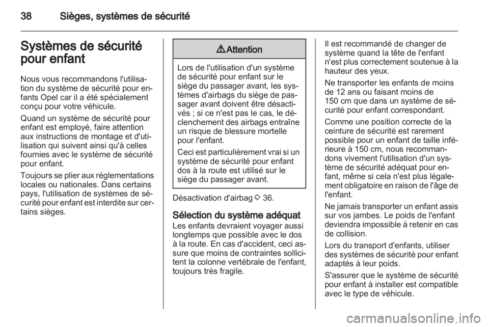 OPEL AGILA 2012  Manuel dutilisation (in French) 