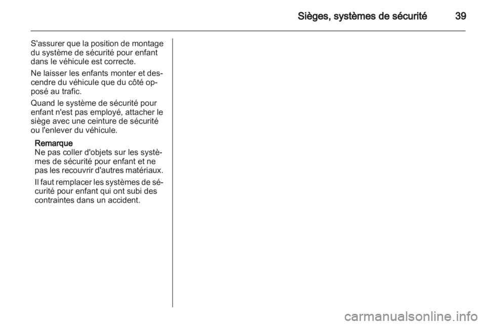 OPEL AGILA 2012  Manuel dutilisation (in French) 