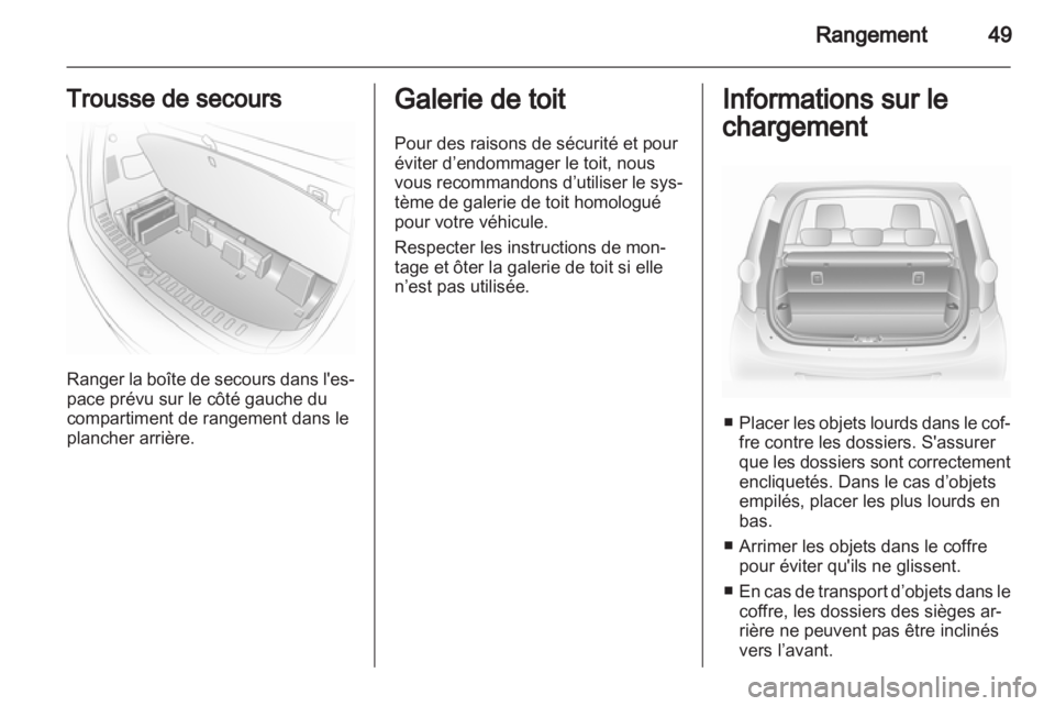 OPEL AGILA 2012  Manuel dutilisation (in French) 
