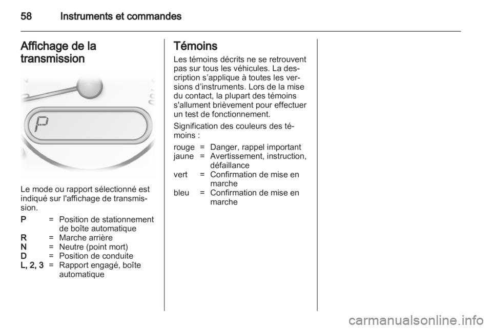 OPEL AGILA 2012  Manuel dutilisation (in French) 