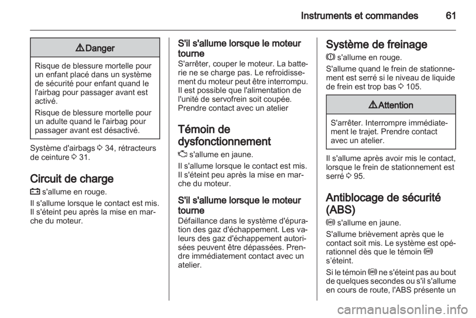 OPEL AGILA 2012  Manuel dutilisation (in French) 