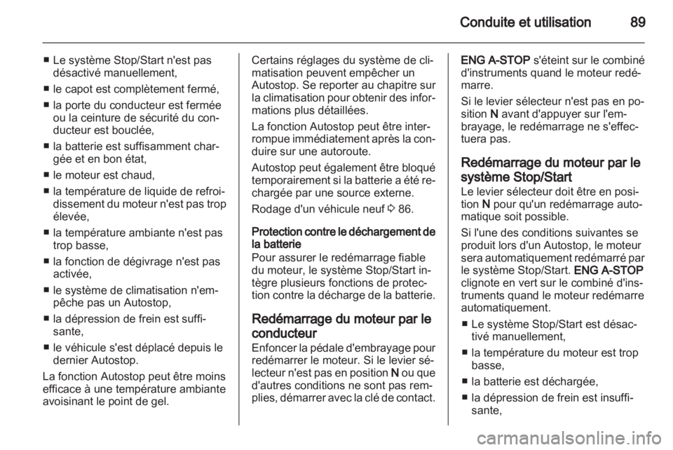 OPEL AGILA 2012  Manuel dutilisation (in French) 