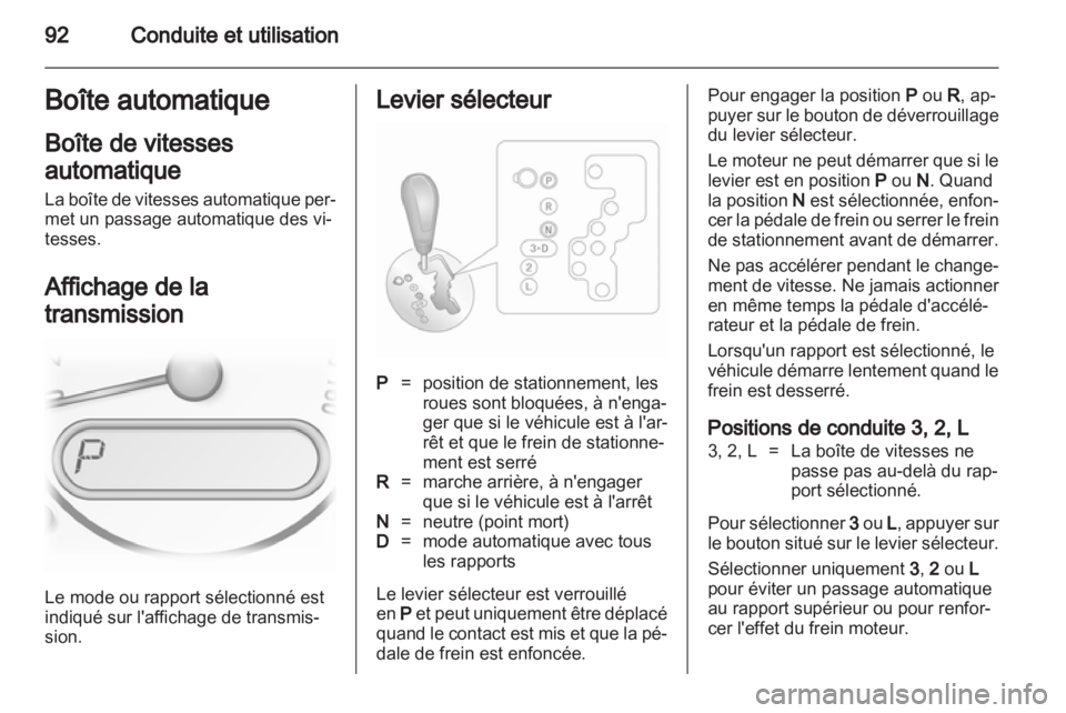 OPEL AGILA 2012  Manuel dutilisation (in French) 