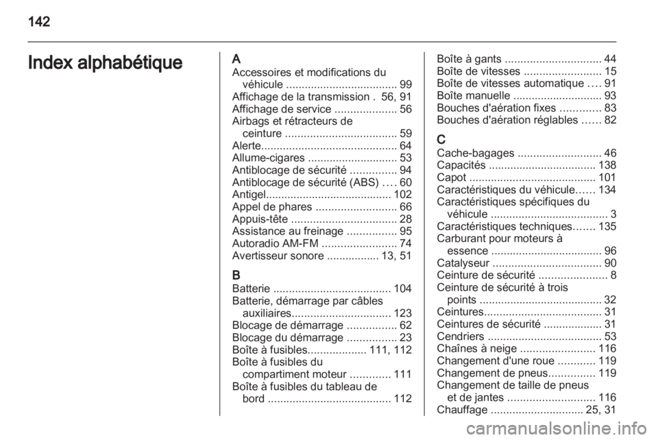 OPEL AGILA 2012.5  Manuel dutilisation (in French) 