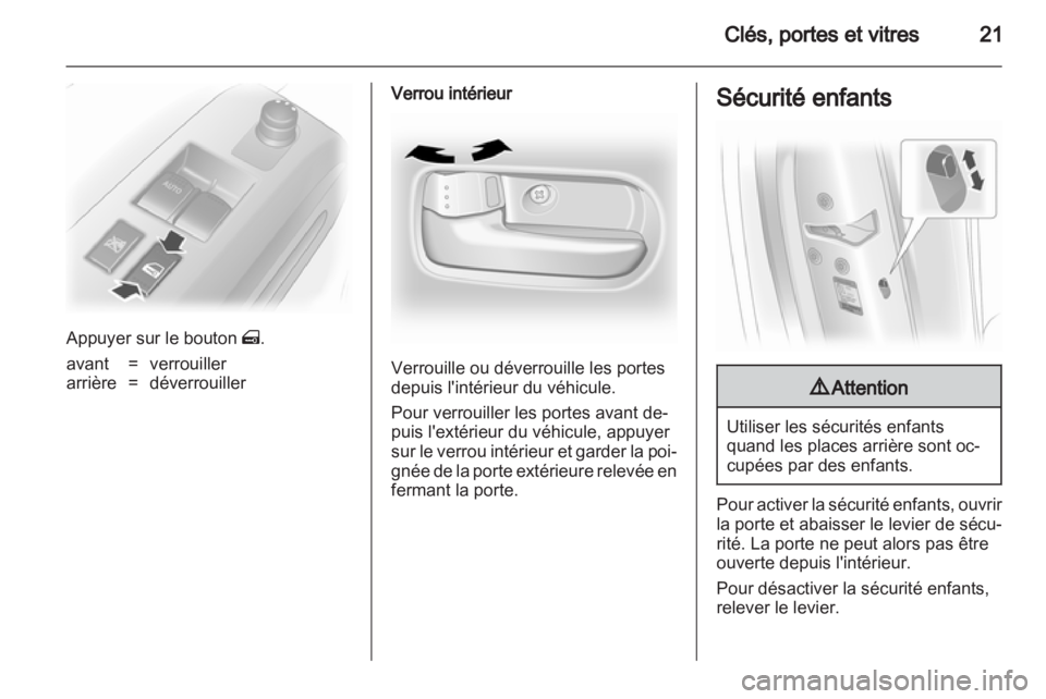 OPEL AGILA 2012.5  Manuel dutilisation (in French) 