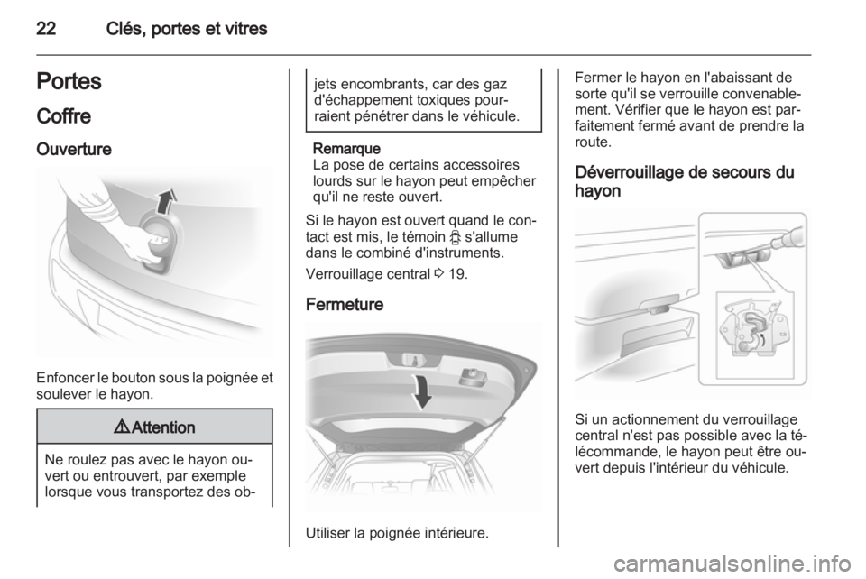 OPEL AGILA 2012.5  Manuel dutilisation (in French) 