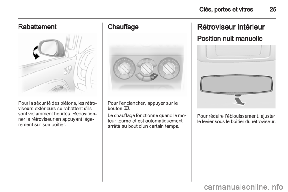 OPEL AGILA 2012.5  Manuel dutilisation (in French) 