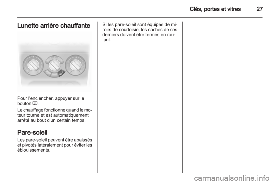 OPEL AGILA 2012.5  Manuel dutilisation (in French) 