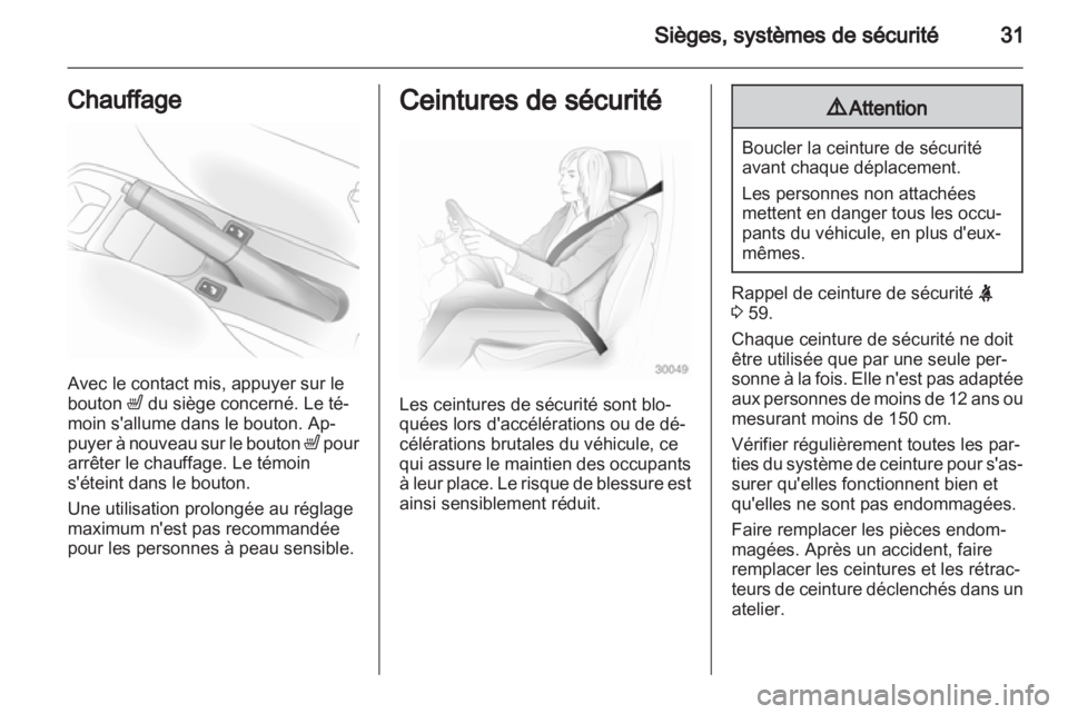 OPEL AGILA 2012.5  Manuel dutilisation (in French) 
