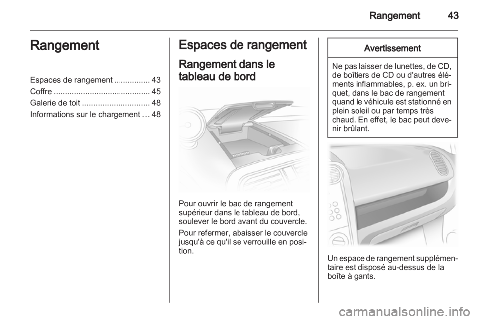 OPEL AGILA 2012.5  Manuel dutilisation (in French) 