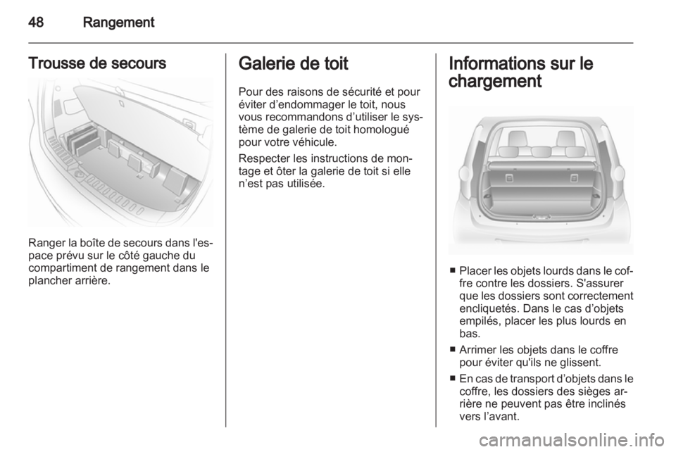 OPEL AGILA 2012.5  Manuel dutilisation (in French) 