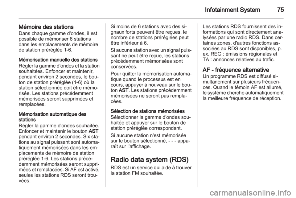 OPEL AGILA 2012.5  Manuel dutilisation (in French) 