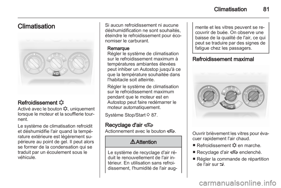 OPEL AGILA 2012.5  Manuel dutilisation (in French) 