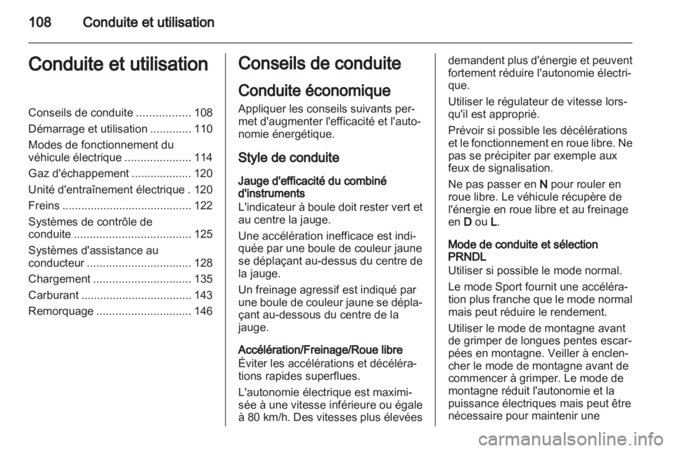 OPEL AMPERA 2012  Manuel dutilisation (in French) 