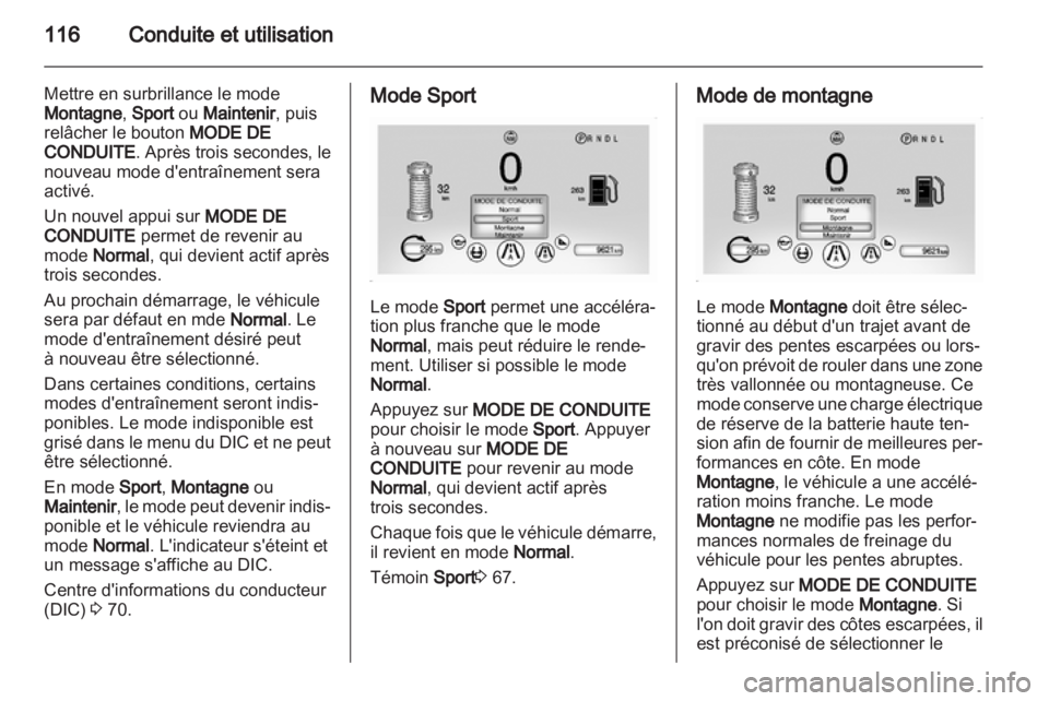 OPEL AMPERA 2012  Manuel dutilisation (in French) 
