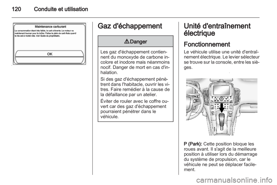 OPEL AMPERA 2012  Manuel dutilisation (in French) 