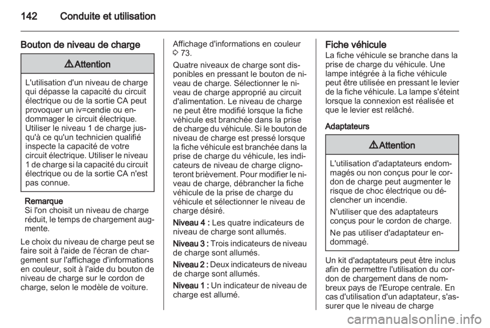 OPEL AMPERA 2012  Manuel dutilisation (in French) 