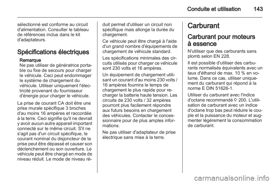 OPEL AMPERA 2012  Manuel dutilisation (in French) 