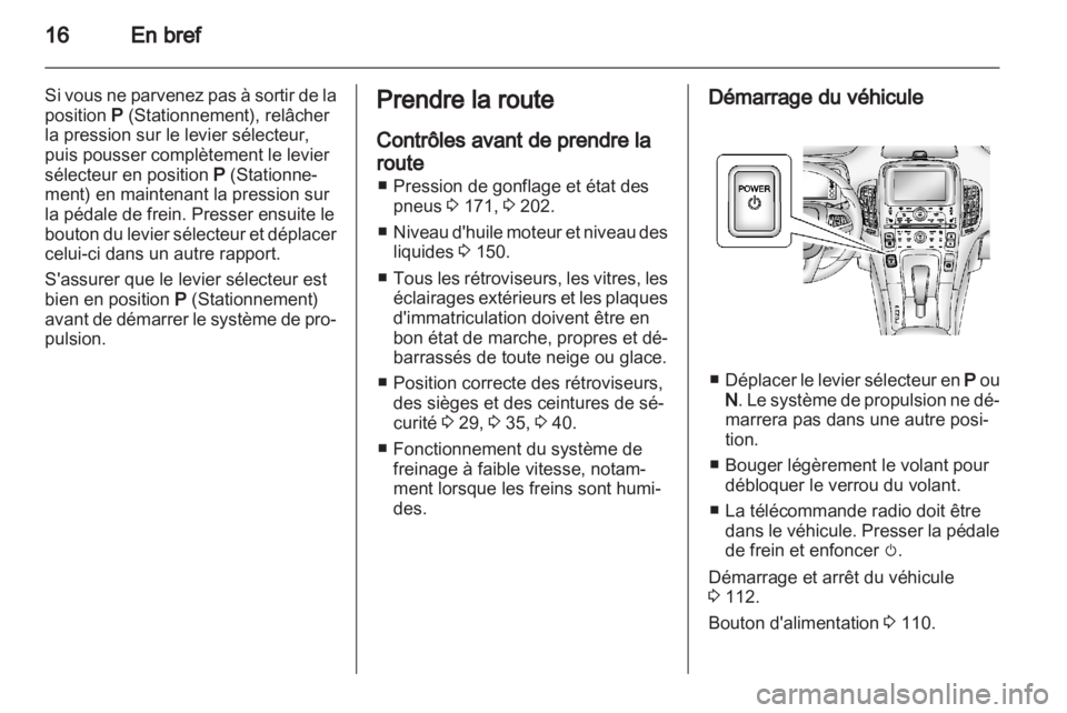 OPEL AMPERA 2012  Manuel dutilisation (in French) 