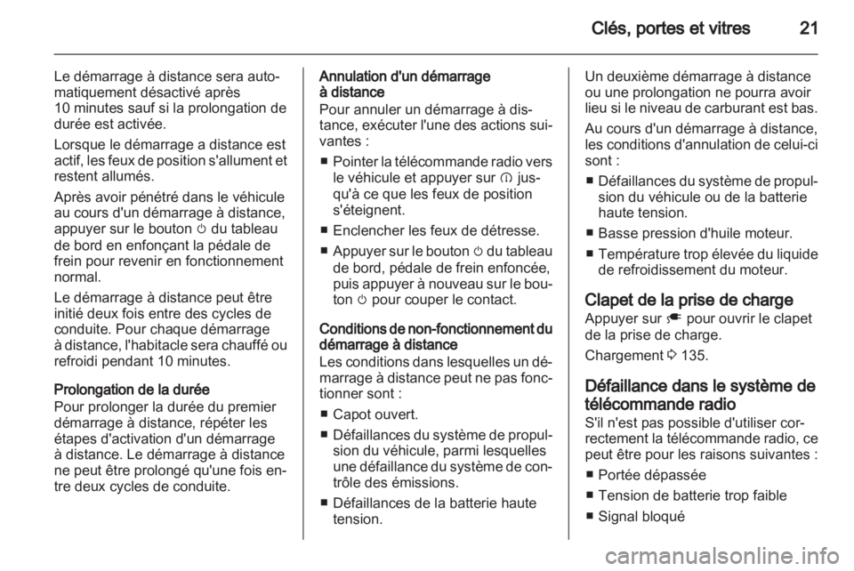 OPEL AMPERA 2012  Manuel dutilisation (in French) 
