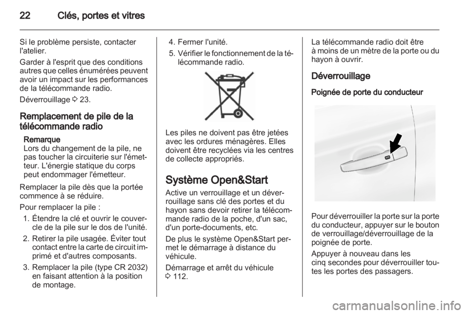 OPEL AMPERA 2012  Manuel dutilisation (in French) 