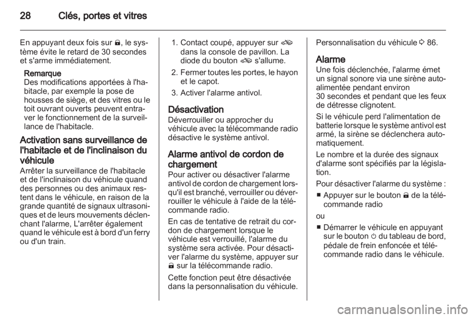 OPEL AMPERA 2012  Manuel dutilisation (in French) 