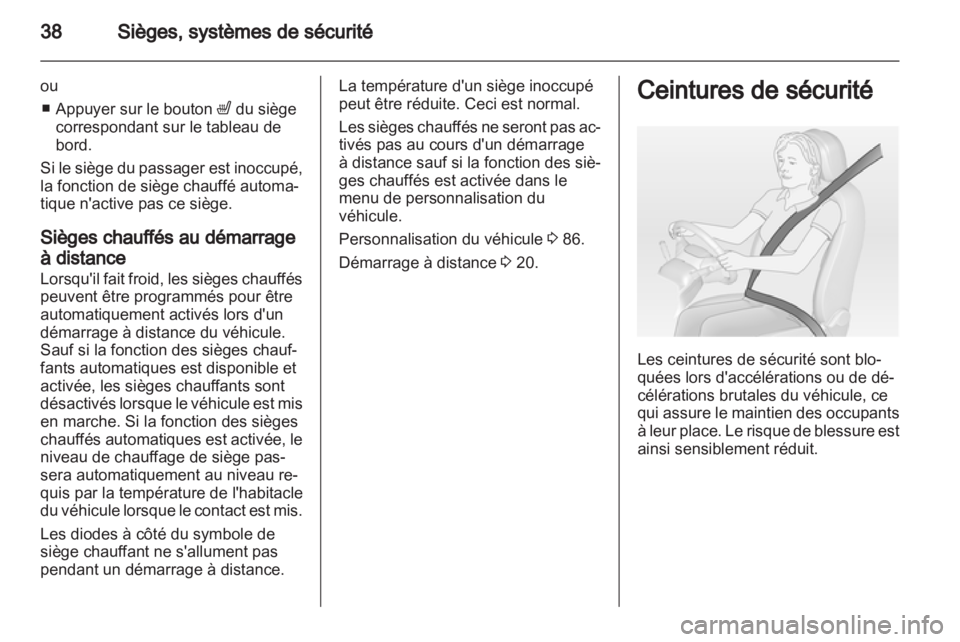 OPEL AMPERA 2012  Manuel dutilisation (in French) 