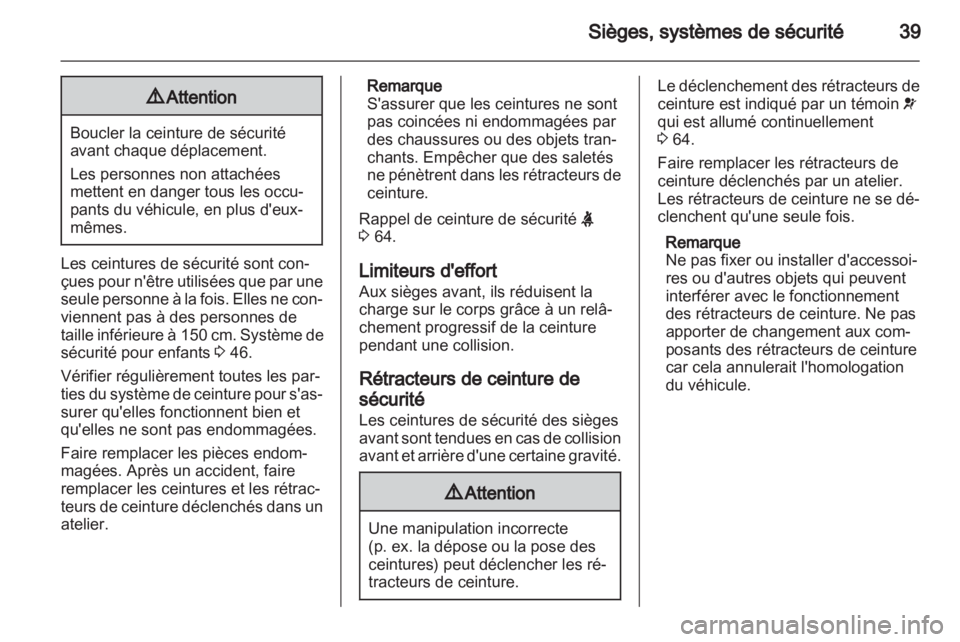 OPEL AMPERA 2012  Manuel dutilisation (in French) 