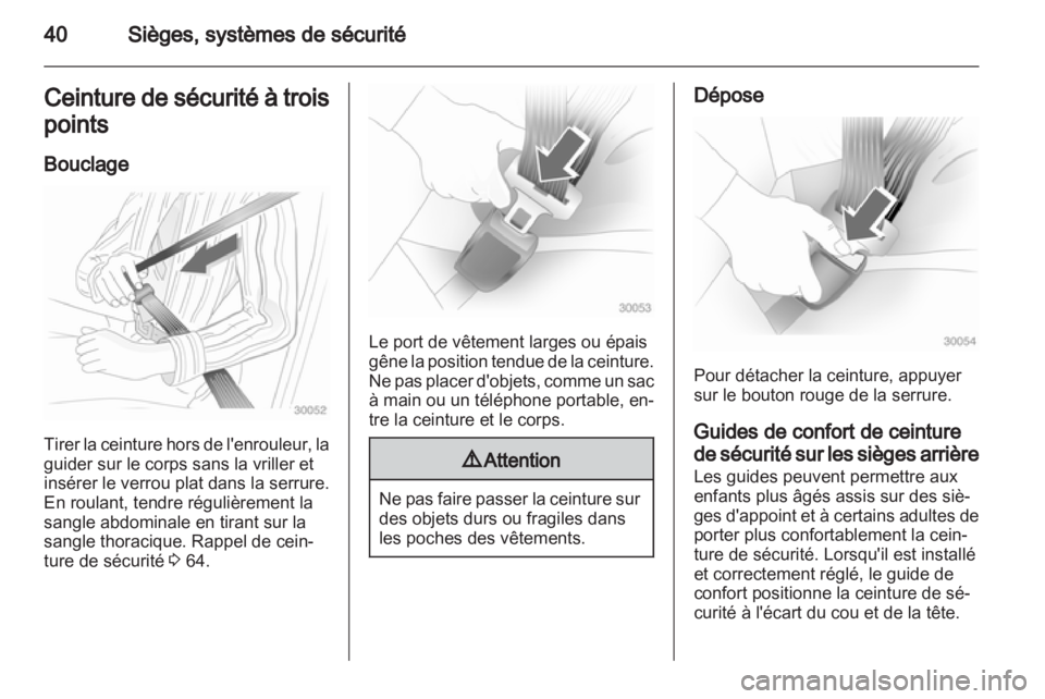 OPEL AMPERA 2012  Manuel dutilisation (in French) 